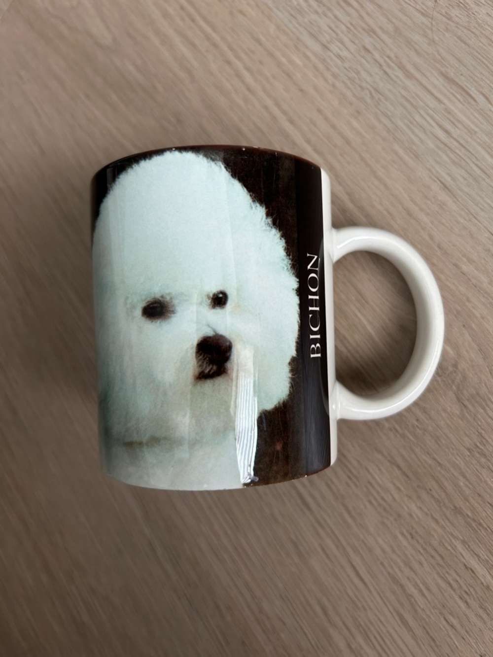 Bichon Ceramic Dog Mug - White Bichon Print